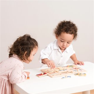 New Classic Toys - Peg Puzzle - Transport - 8 pieces - FSC® 100%-certified wood